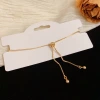 The new summer fashion, light luxury and high-end pink diamond four-leaf flower pull-out bracelet is a delicate, versatile and super dazzling accessory for women details Picture